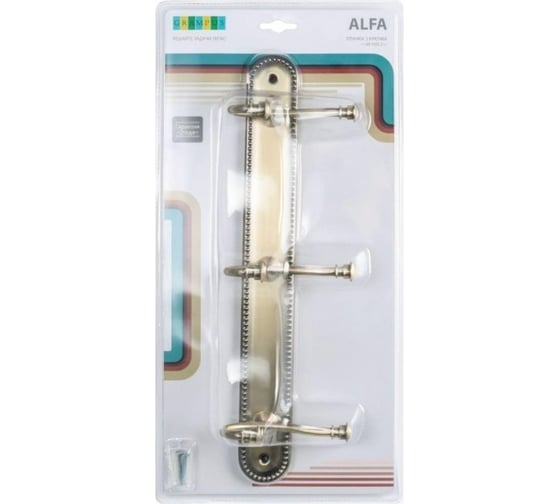Планка GRAMPUS ALFA 3 крючка GR-9505-3 9505-3