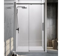 Душевая дверь Veconi Vianno VN-70GR, 1500x1950, Брашированный графит, стекло прозрачное VN70GR-150-01-C4