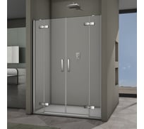 Душевая дверь Veconi Vianno VN-65, 1500x1950, хром, стекло прозрачное VN65-150-01-19C3