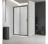 Душевая дверь Veconi Vianno VN-46B, 1400x1950, черный, стекло прозрачное VN46B-140-01-C5