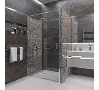 Душевая дверь Veconi Vianno VN-73, 800x1950, хром, стекло прозрачное VN73-80-01-C4