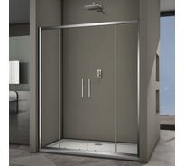 Душевая дверь Veconi Vianno VN-62, 1500x1900, хром, стекло прозрачное VN62-150-01-19C3