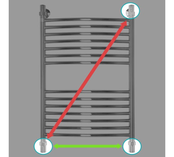 Полотенцесушитель ENERGY Elite 800х500 000000995