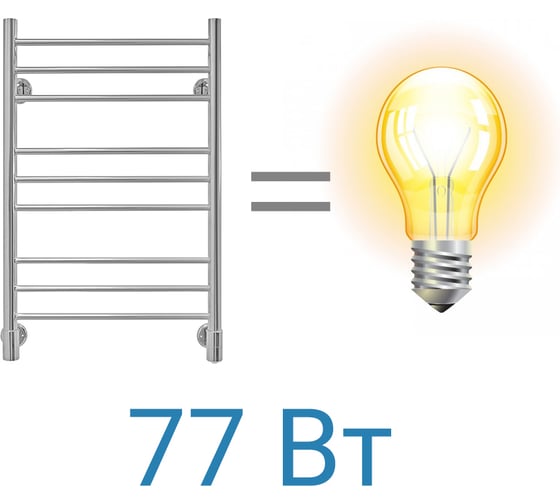 Полотенцесушитель ENERGY Ergo P 800x500 прямой 00-УТ-00655