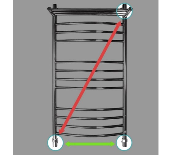 Полотенцесушитель ENERGY Prestige modus 1000х500 00000015317