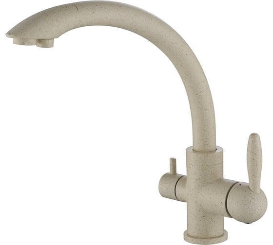 Смеситель для кухни Paulmark ESSEN, бежевый, две воды, Es213001-328 1