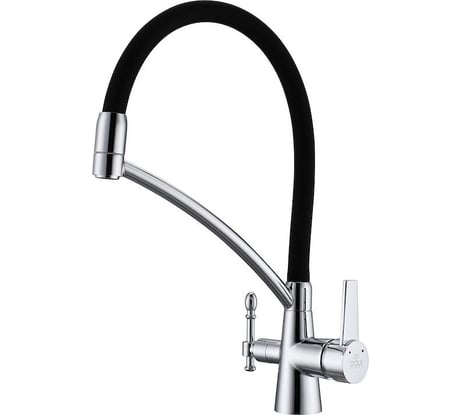 Смеситель для кухни Paulmark хром, резиновый излив, Ho213165-CR