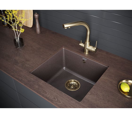 Смеситель для кухни Paulmark ESSEN, бронза Es213011-BR