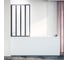 Шторка на ванну Veconi Palau PL-74BL, 1200x1500, черный, стекло прозрачное PL74BL-120-01-19C4 1
