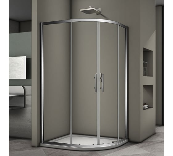 Душевой угол Veconi Rovigo RV-08, 1200x800x1900, хром, стекло прозрачное RV08-12080A-01-19C3 1