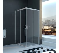 Душевой угол Veconi Rovigo RV-11, 1000x1000x1950, хром, стекло прозрачное RV11-100-01-C5