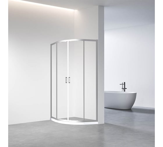 Душевой угол Veconi Rovigo RV-01, 800x800x1950, хром, стекло прозрачное RV01-80-01-C7