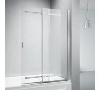 Шторка на ванну Veconi Palau PL-88CH, 900x1400, хром, стекло прозрачное PL88CH-90-01-C8