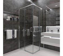 Душевой угол Veconi Rovigo RV-47, 900x900x1950, хром, стекло прозрачное RV47-90-01-C4