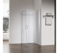 Душевой угол Veconi Rovigo RV-50CH, 800x800x1900, хром, стекло прозрачное RV50CH-8080-01-C8