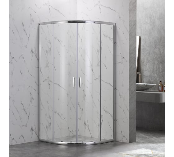 Душевой угол Veconi Rovigo RV-202, 900x900x1900, хром, стекло прозрачное RV202-90-01-C4