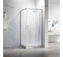 Душевой угол Veconi Rovigo RV-27CH, 1100x800x1900, хром, стекло прозрачное RV27CH-11080-01-C8