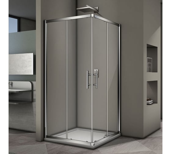 Душевой угол Veconi Rovigo RV-29, 800x800x1900 хром, стекло прозрачное RV29-80K-01-19C3 1