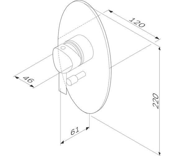 Смеситель для ванны, душа AM.PM F1585000