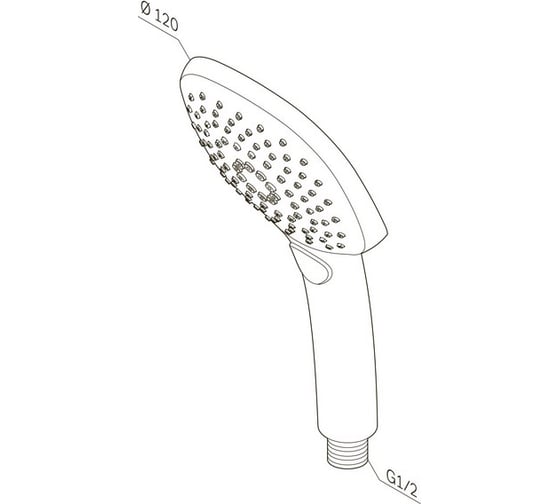 Ручной душ AM.PM 120 мм, 3 функции Sensation F0230000