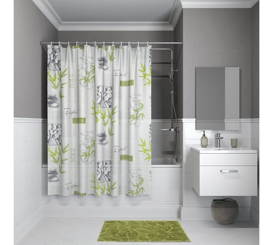 Штора для ванной комнаты IDDIS, 180*180см, PEVA, P02PV11i11