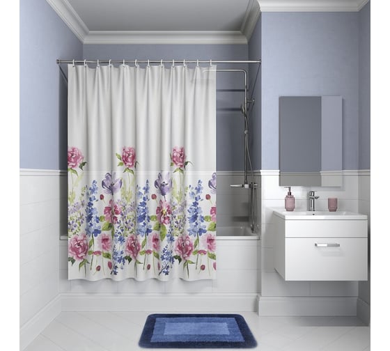 Штора для ванной комнаты IDDIS, 180*180см, PEVA, P06PV11i11