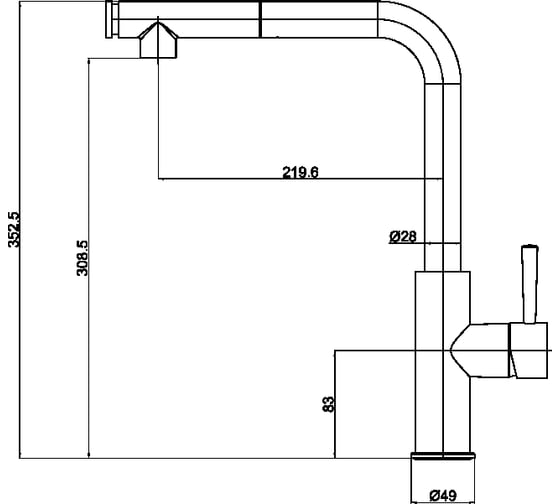 Смеситель для кухни Maxonor PURE LIFE PL4287-7