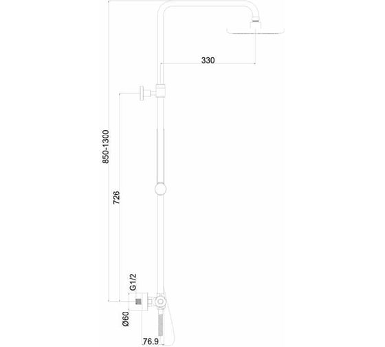 Душевая система Maxonor PURE LIFE PL2487