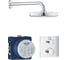 Набор для душа Grohe Grohtherm встраиваемый термостат с переключателем, верхний душ Tempesta 210 с кронштейном, хром 34728000 00065402 1