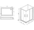 Душевой уголок PARLY Quadro QZ81S L/R 100x80 поддон прямоугольный 7263 6