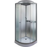 Душевая кабина Parly F811 80x80см низкий поддон матовое стекло профиль матовый хром 9202