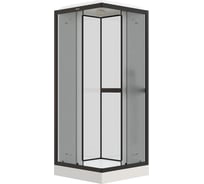Душевая кабина Parly FQ811B 80x80см, низкий поддон, матовое стекло, черный профиль 9212