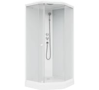 Душевая кабина Parly P911F 90x90см низкий поддон, стекла матовые, профиль белый 8853