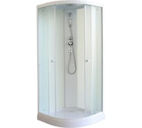 Душевая кабина Parly EB1031 100x100см низкий поддон, стекла матовые, профиль белый 9199