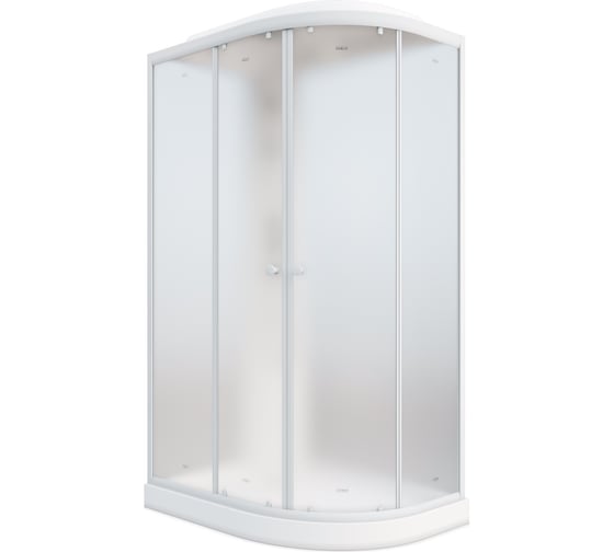 Душевая кабина Parly EF1231L 80x120см низкий поддон профиль белый стекло матовое 9367
