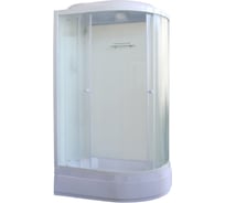 Душевая кабина Parly BM121L 120x80см высокий поддон профиль белый стекло матовое 7858