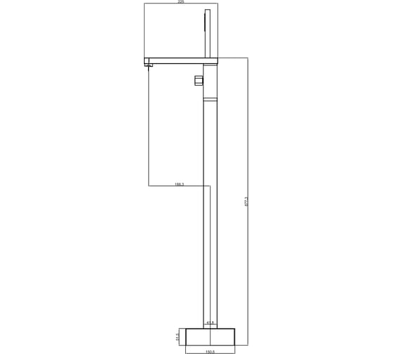 Напольный смеситель для ванны Maxonor PURE LIFE PL3090