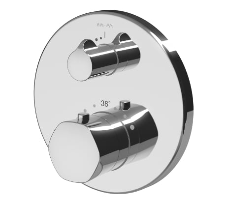 Смеситель для душа AM.PM Gem с термостатом, монтируемый в стену, хром F9075600
