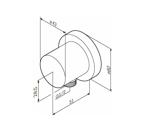 Шланговое подсоединение AM.PM 1/2 F0600E00