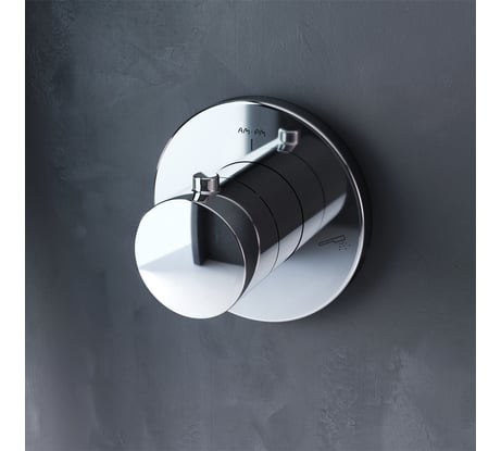 Переключатель на три положения AM.PM монтируемый в стену, хром F0800100