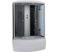 Душевая кабина Parly CNE170 высокий поддон 170x75см тонированное стекло матовый хром 7979