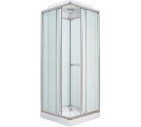 Душевая кабина Parly FQ811 80x80см низкий поддон профиль белый стекло матовое 8852
