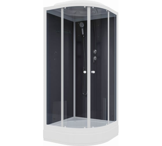 Душевая кабина Parly CM86 85x85см матовое стекло профиль белый 7855