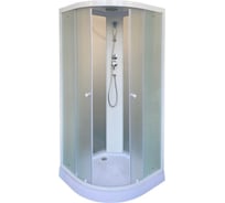 Душевая кабина Parly EF831 80x80см низкий поддон профиль белый стекло матовое 9141