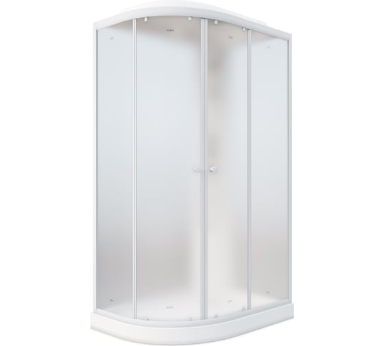Душевая кабина Parly EF1231R 80x120см низкий поддон профиль белый стекло матовое 9368