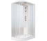 Душевая кабина Parly EF1231R 80x120см низкий поддон профиль белый стекло матовое 9368 1