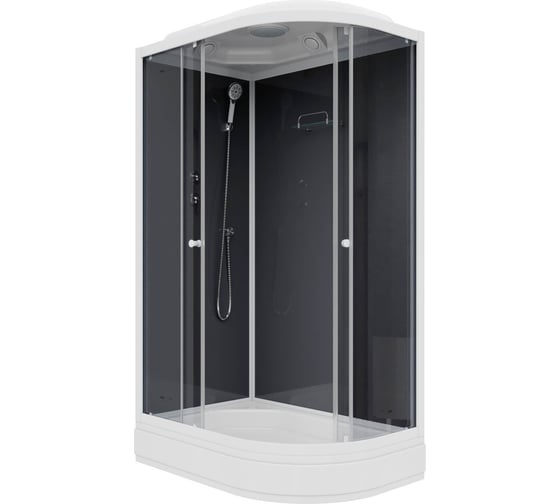 Душевая кабина Parly CM121L 120x80см высокий поддон, профиль белый, стекло тонированное 7860