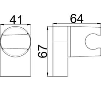 Держатель для лейки Maxonor PURE LIFE PL90-16