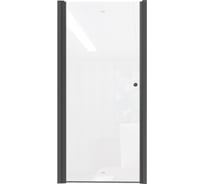 Душевая дверь в нишу Parly DE90B 90x185см, черный профиль, прозрачное стекло 9286