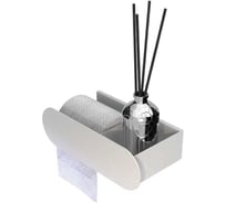 Держатель Граф Держалкин Round duetto 26x13x8 т\б слева белая Fl-ro-du26л-б